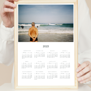 calendrier 2023 printable calendar wallart photographie argentique fine art surf